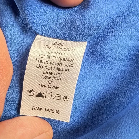 Rhode Floral Puff Sleeve Maxi Dress Women's 6 Blue Pink Ester Boho Garden Party - Picture 4 of 11